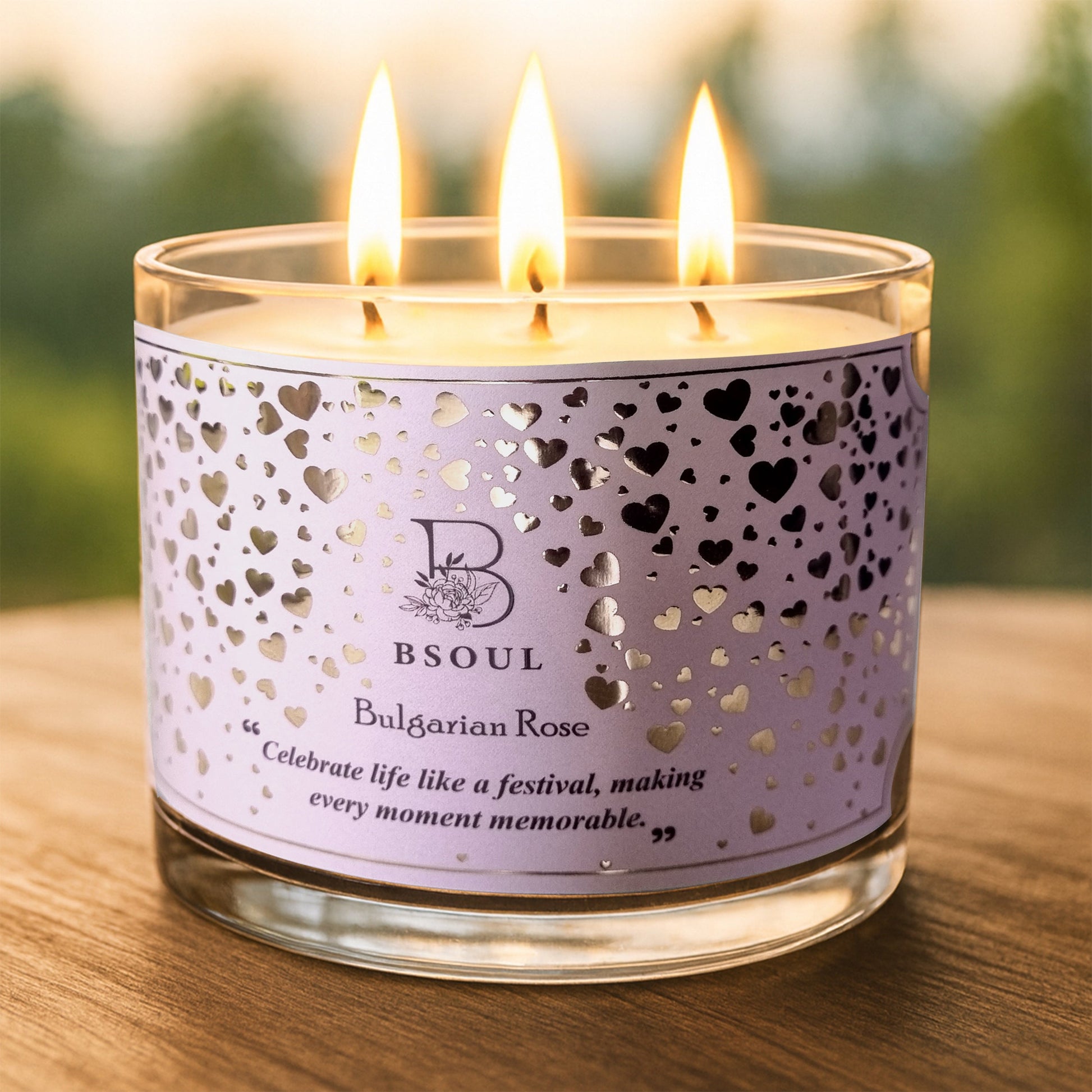 3 Wick Candle with Lid