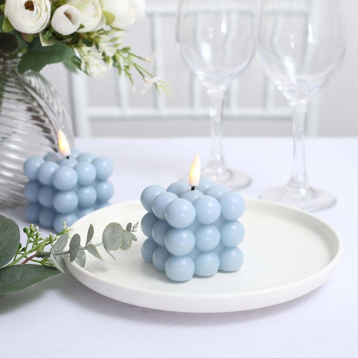 Buy Blue Bubble Candle