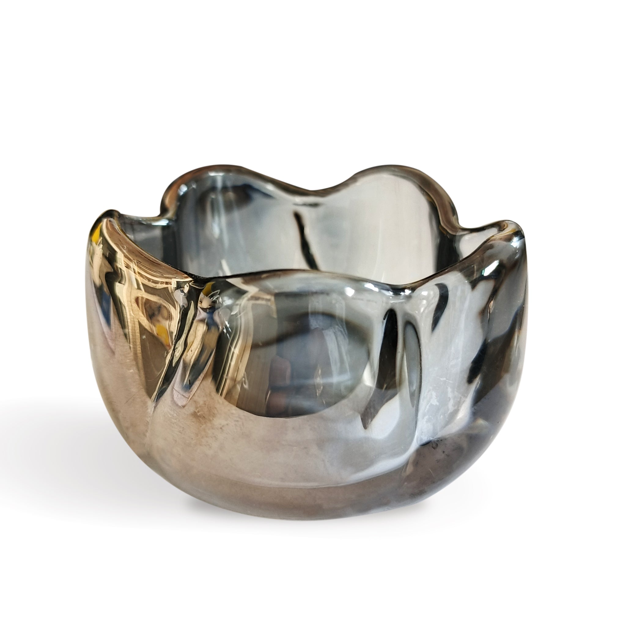 Buy Grey Poppy Candle in Glass Holder-1