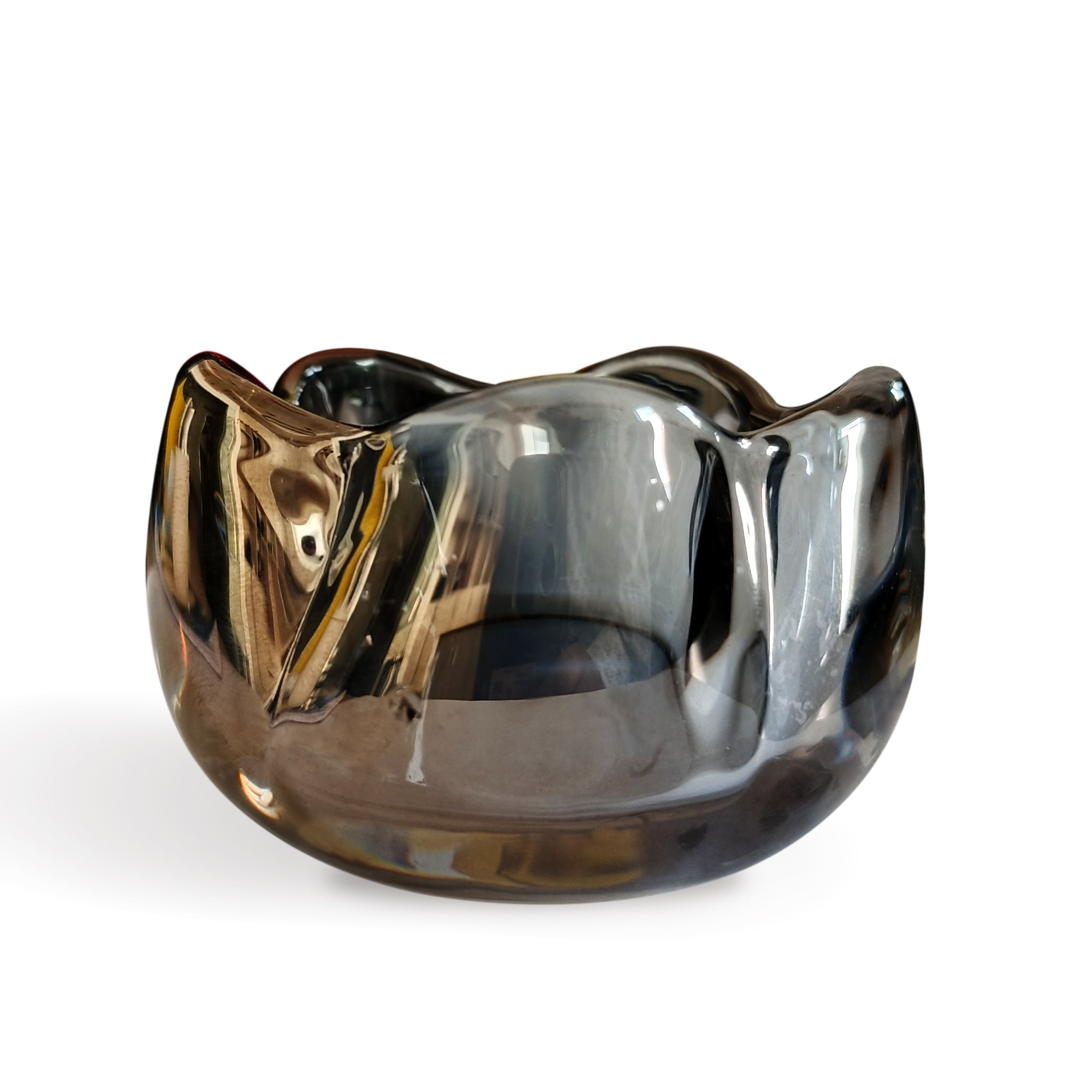 Buy Grey Poppy Candle in Glass Holder-3