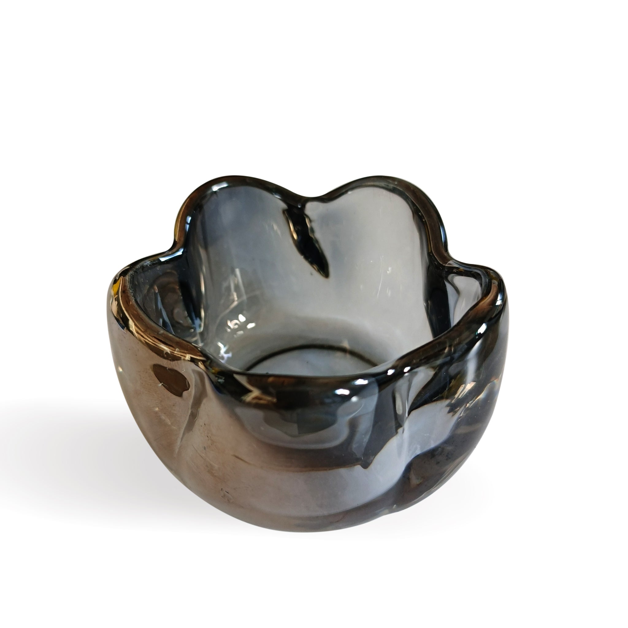 Buy Grey Poppy Candle in Glass Holder-4