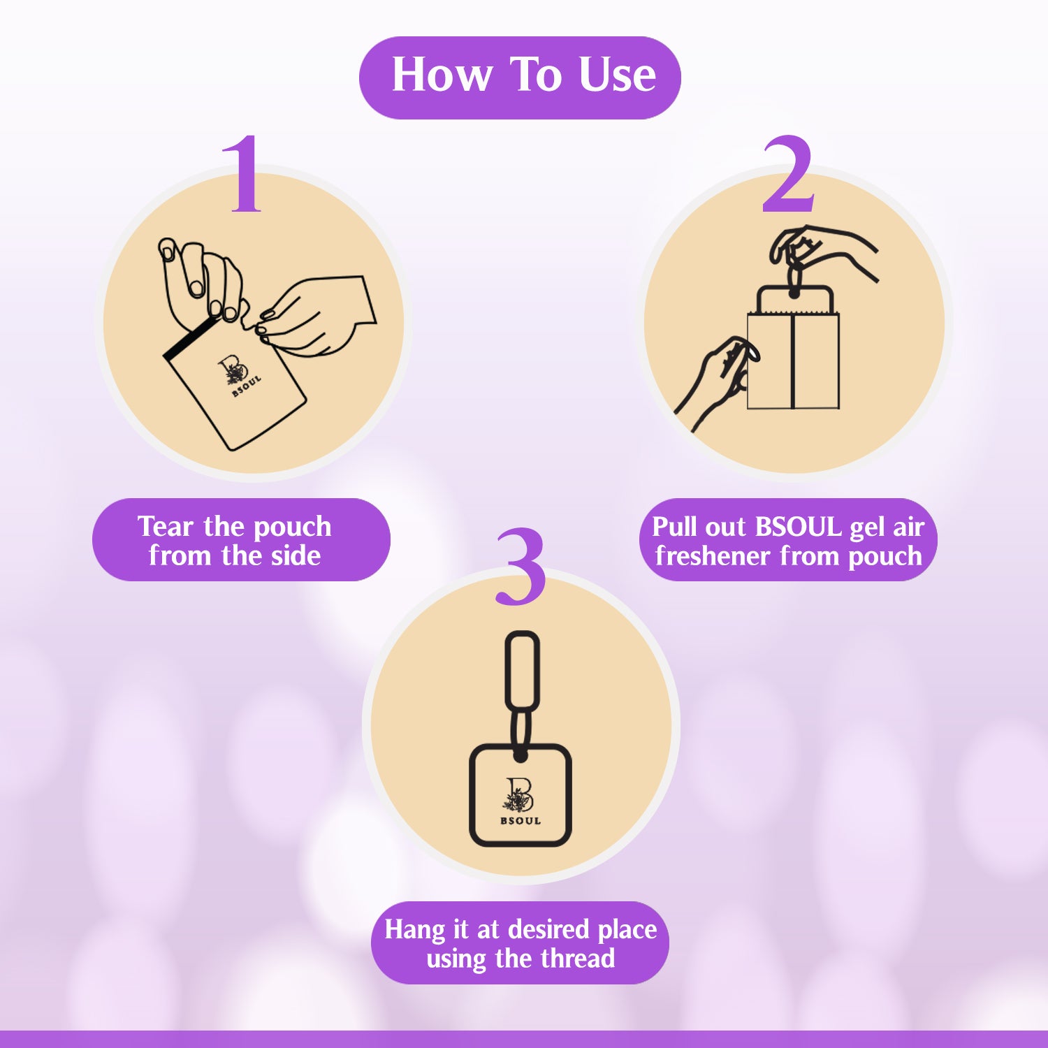 Gel Pocket Air Freshener-Pack Of 3 (BUY 2 GET 2 FREE)