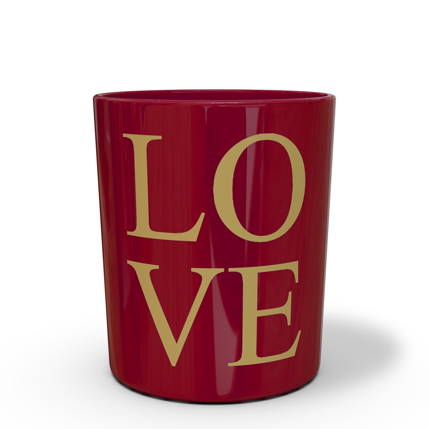 Red Love Candle