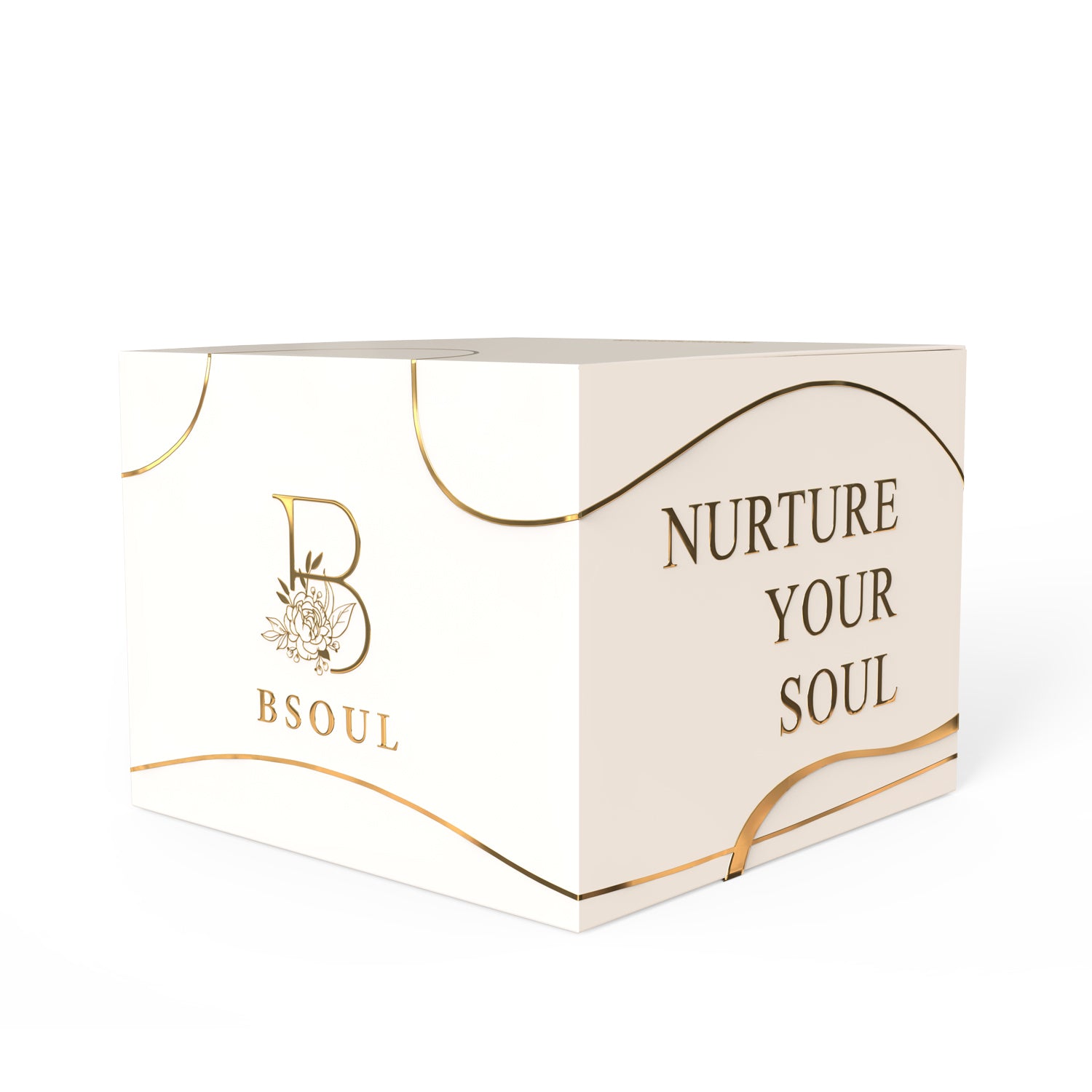 White Glass Bsoul Candle