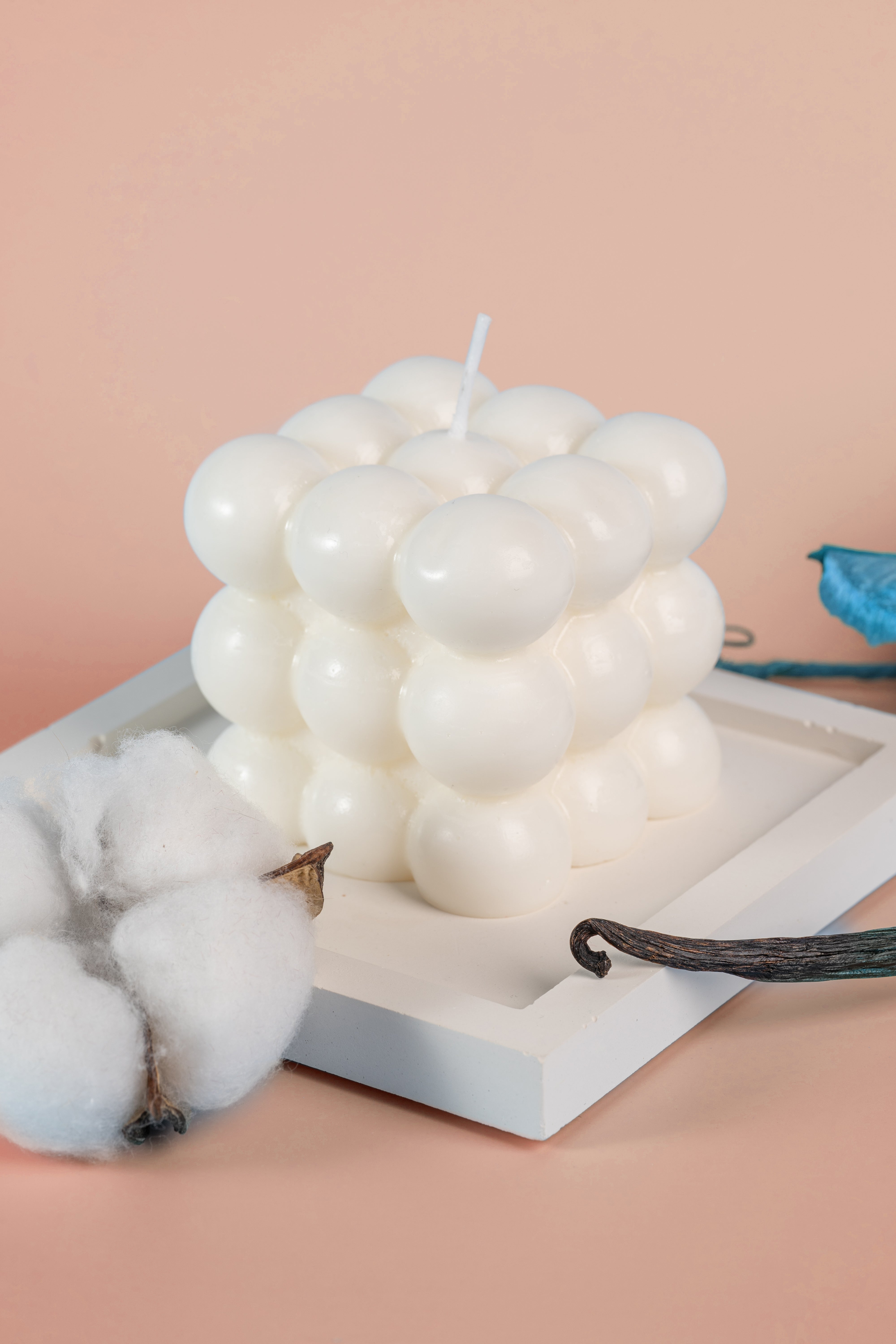 White Bubble Candle